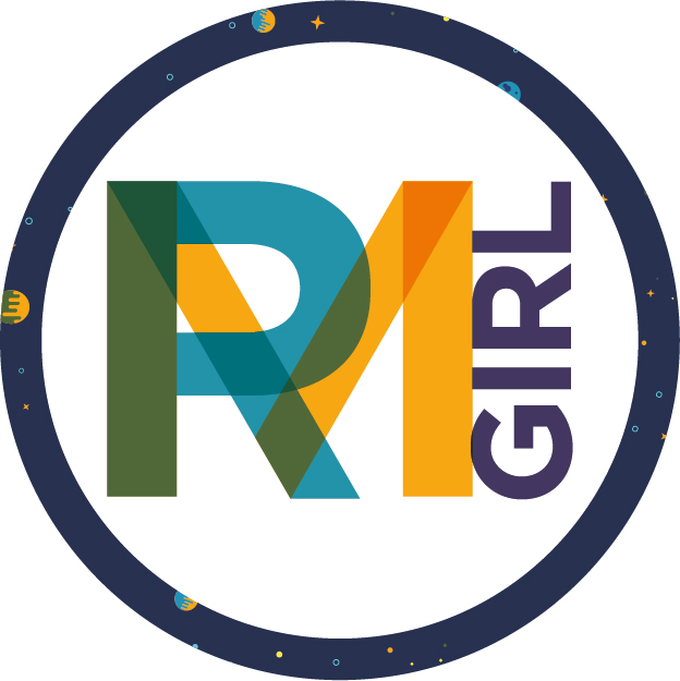 RM Girl Logo with Stars Circle